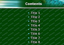 綠色鍵盤(pán)科技PPT模板