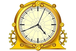 金黃座鐘flash時鐘動畫