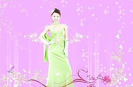 温馨背景 美女图片