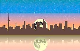 城市剪影圖片