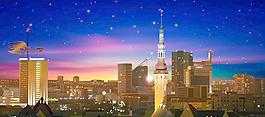 城市剪影圖片