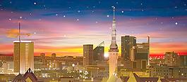 城市夜景圖片