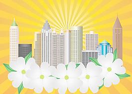 城市矢量素材圖片
