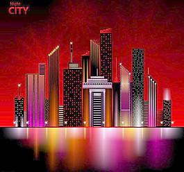 城市建筑夜景圖片