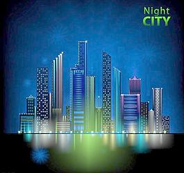 城市建筑夜景圖片