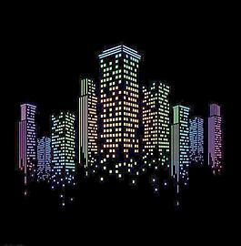 城市建筑夜景圖片