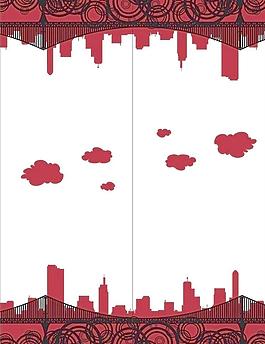 移门图案 城市图片