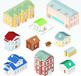 卡通城市建筑圖片