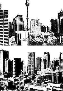 城市剪影图图片