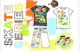 男童服装款式设计手稿图片