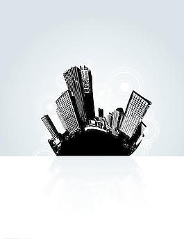 黑白城市圖片