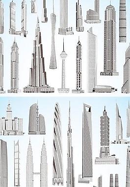 全套城市建筑圖片