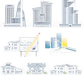 城市建筑矢量圖圖片