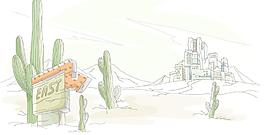 手绘南美城市图片