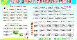創造省級衛生城市宣傳欄圖片