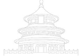北京天壇線圖圖片