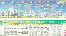 創(chuàng)建文明全國文明城市宣傳欄圖片