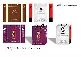 服飾手提袋設計矢量素材