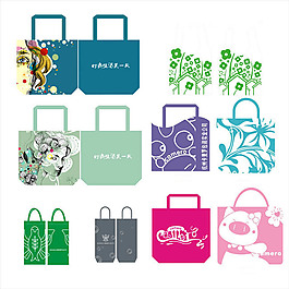 環(huán)保袋設(shè)計矢量素材