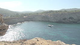 單船浮在瀉湖股票視頻