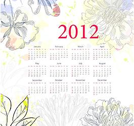 2012年歷圖片