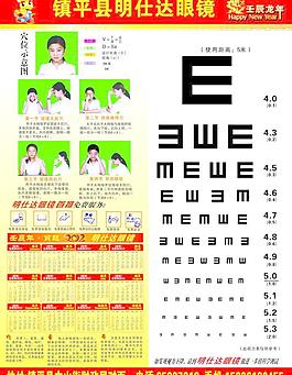 視力表矢量圖圖片