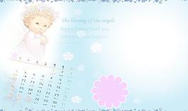 2009年天使祝福臺(tái)歷1月圖片