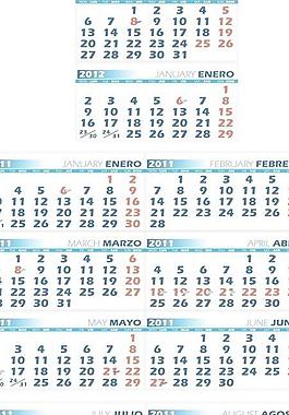 2011年國外掛歷圖片