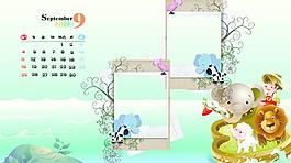 2011兒童臺歷9月圖片
