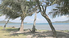 波拉波拉島船岸股票視頻
