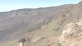 毛伊岛哈雷阿卡拉火山口缓慢盘股票视频