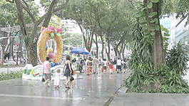 新加坡的城市街景股票视频