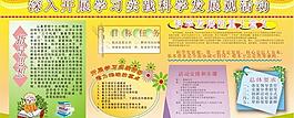 科學(xué)發(fā)展觀展板矢量素材