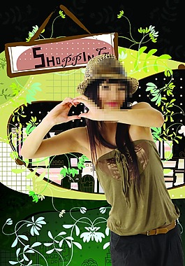 少女寫真分層可修改高清素材