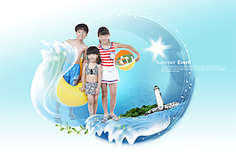 夏日游泳