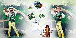 兒童攝影模板