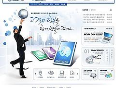 商業(yè)公司海報網(wǎng)頁模板