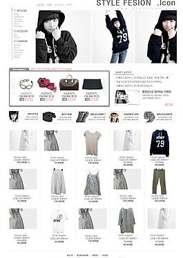女性服装网站模板素材