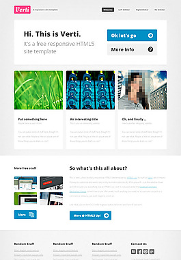 灰色大氣企業html5模板