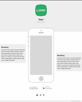 APP應用網站HTML5模板