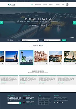 城市建筑HTML5模板