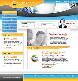 簡約公司網站模板