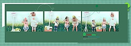 兒童寫真模版