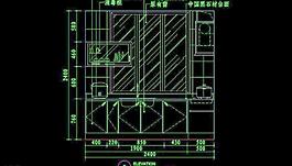 cad設計之廚房圖片