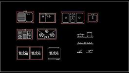 cad設計之廚房圖片