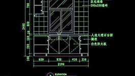 cad設計之廚房圖片