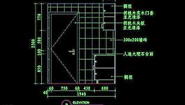 cad設計之廚房圖片