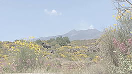 西西里岛的埃特纳火山吸烟股票视频画面细节 视频免费下载