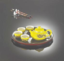彩釉 茶具图片