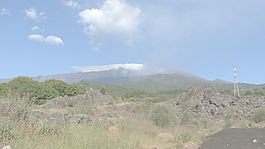 西西里島的埃特納火山云在股票的錄像 視頻免費(fèi)下載
